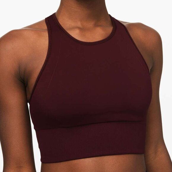 NWOT Lululemon Ebb to Train Bra Garnet size 8 - Picture 4 of 5